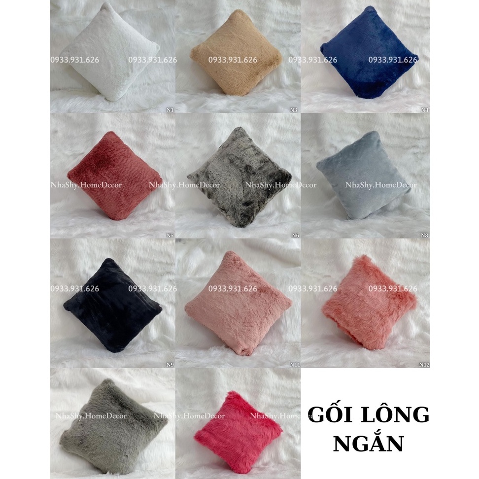Gối Lông Cao Cấp Siêu Mịn - Gối Trang Trí SoFa