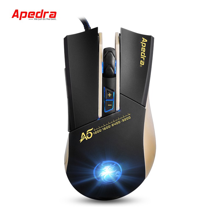 Mouse Gaming APEDRA A5 Dây dù - Led 7 màu