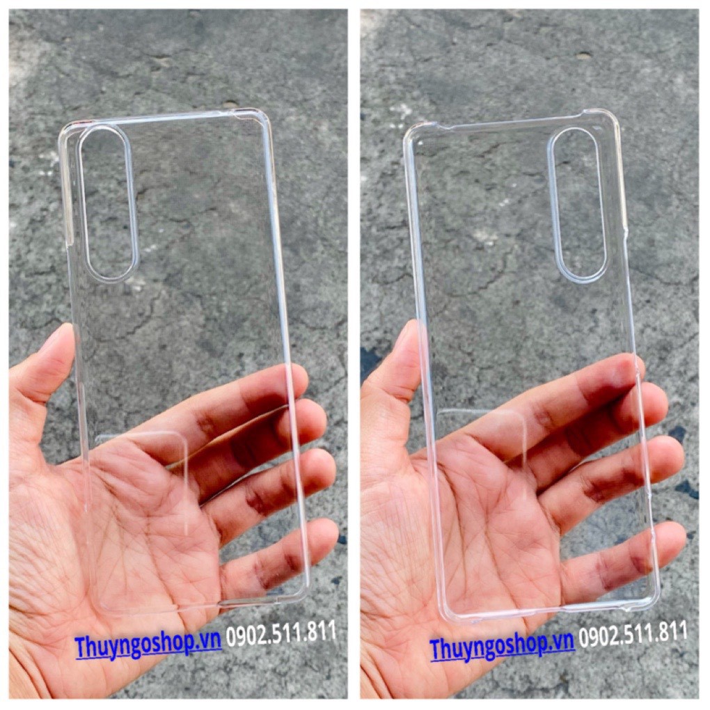 Sony Xperia 1 - Xperia 1 Mark II - Ốp cứng siêu trong suốt / mờ chống vân tay
