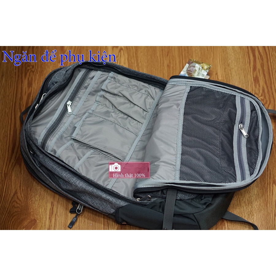 Balo Laptop TNF Router transit HÀNG VNXK màu xám