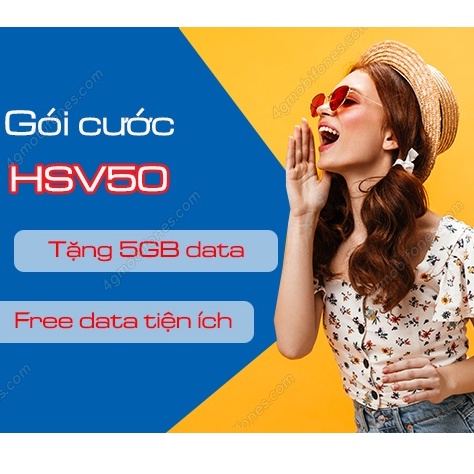 sim HSV50 chỉ với 50k/tháng có ngay vào mạng - mobifone