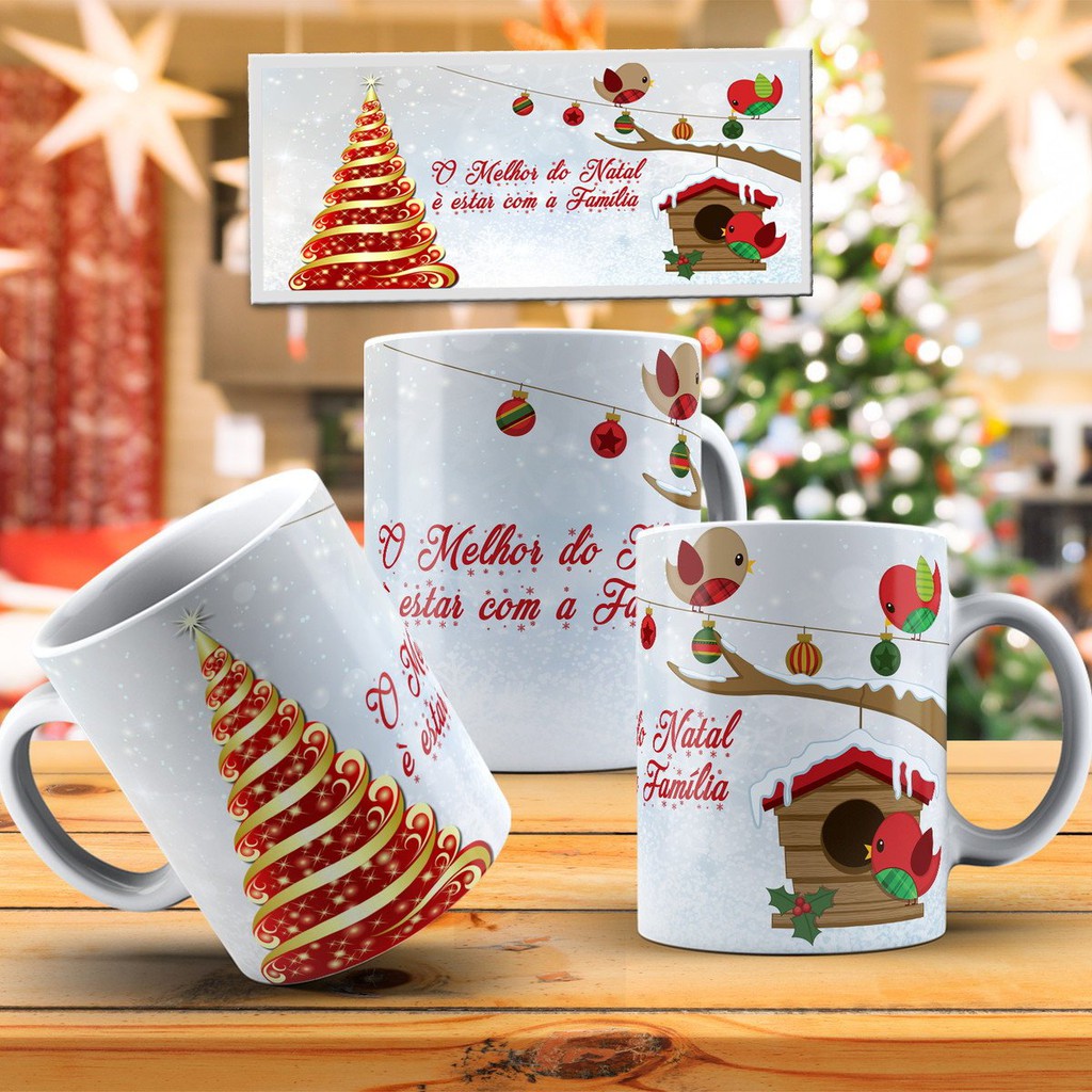 Cốc sứ in họa tiết mùa giáng sinh merry christmas