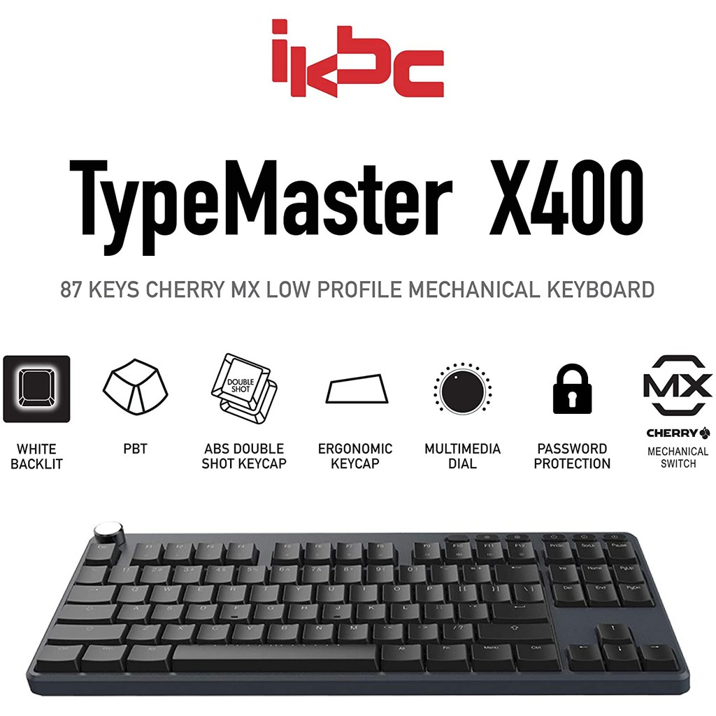 Bàn phím IKBC Type Master X400 Red switch -  HÀNG CHÍNH HÃNG