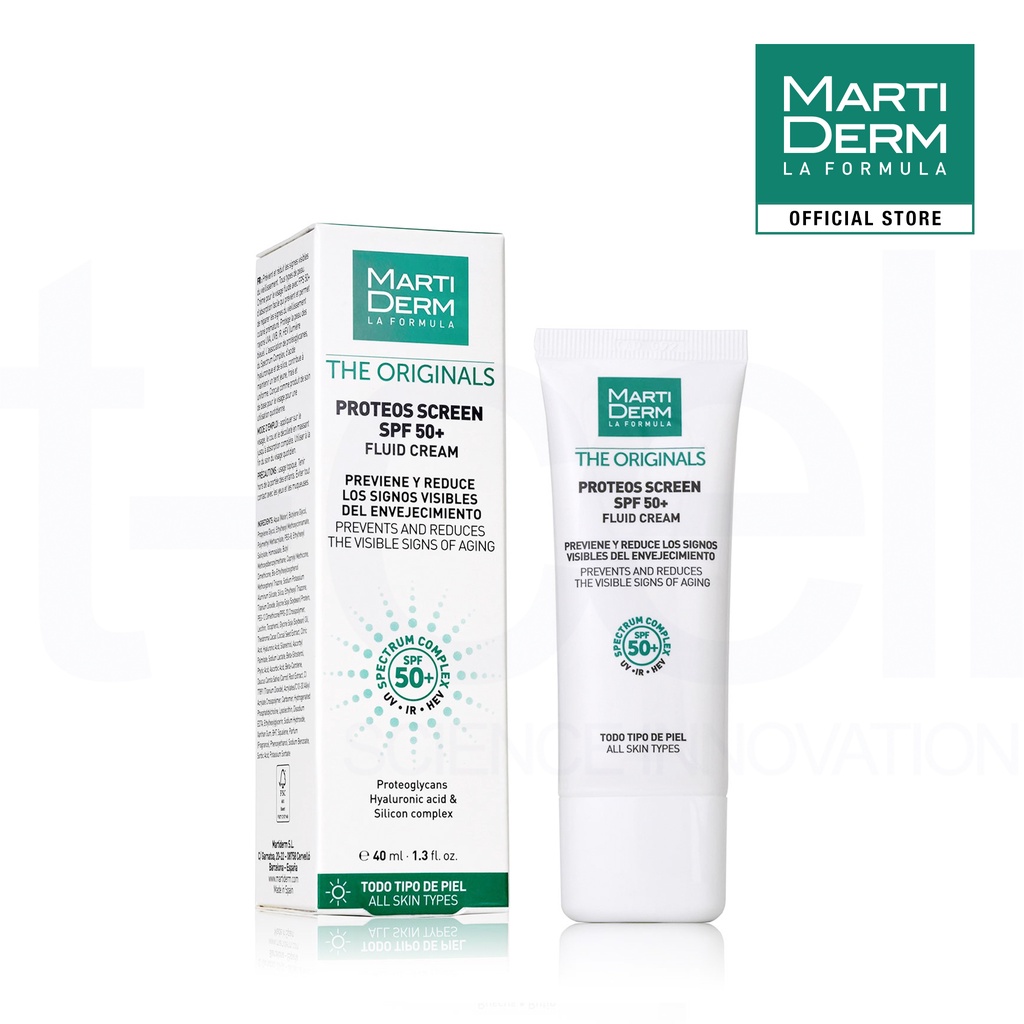 Kem Chống Nắng Vật Lý Ngừa Lão Hóa, Phòng Chống Nám Quay Lại - MartiDerm The Originals Proteos Screen SPF50+