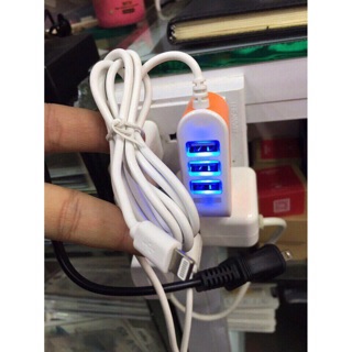 Sạc liền dây 3 cổng USB 3.1A (Iphone hoặc Android)
