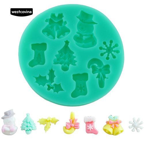 Khuôn silicone hình Giáng Sinh