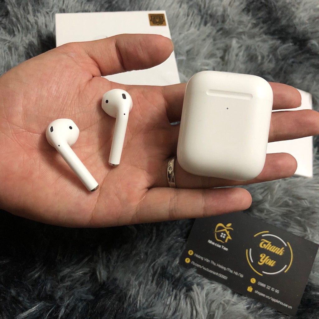 Tai nghe Bluetooth Airpods 2 Hổ Vằn Bản Siêu cao cấp | Pin 5h | Tặng CASE Siêu Cute (TỰ CHỌN)