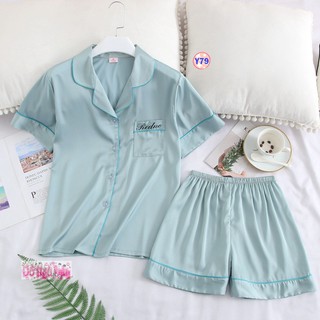 Pijama Lụa Cộc Tay Cao Cấp Y79