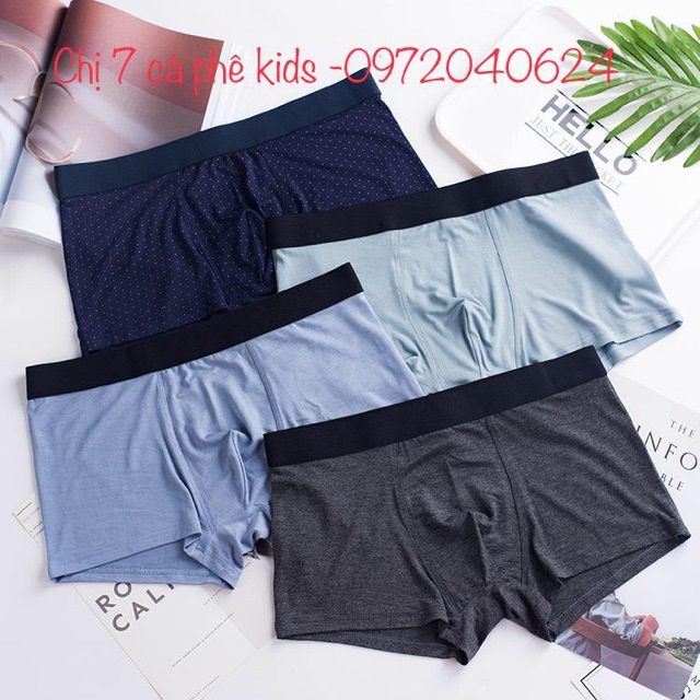 Set 4 quần lót bé trái size lớn 35-&gt; 85 kg