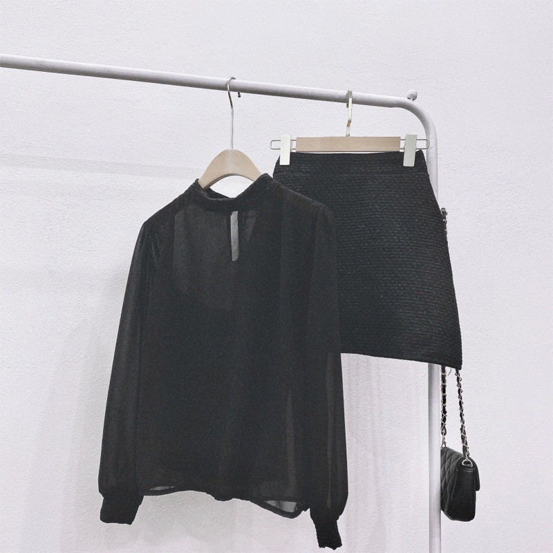 SÉ ÁO TƠ MIX CHÂN VÁY DẠ