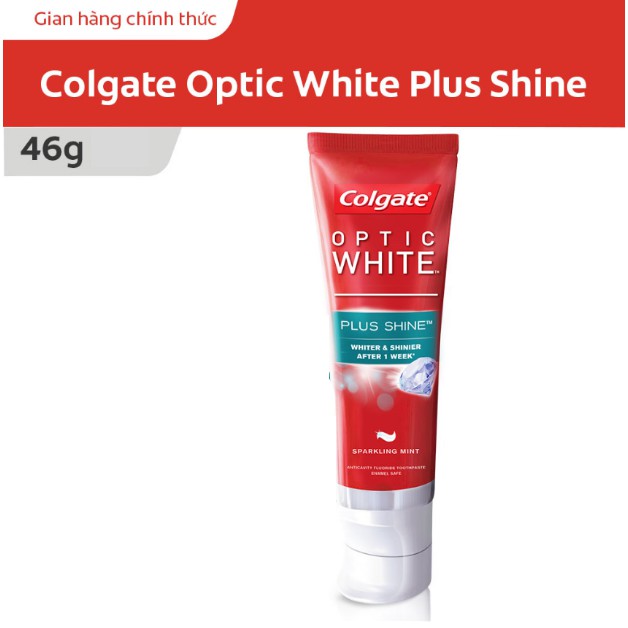 [HB gift] Kem đánh răng Colgate làm trắng & sáng răng Plus Shine 46g | BigBuy360 - bigbuy360.vn