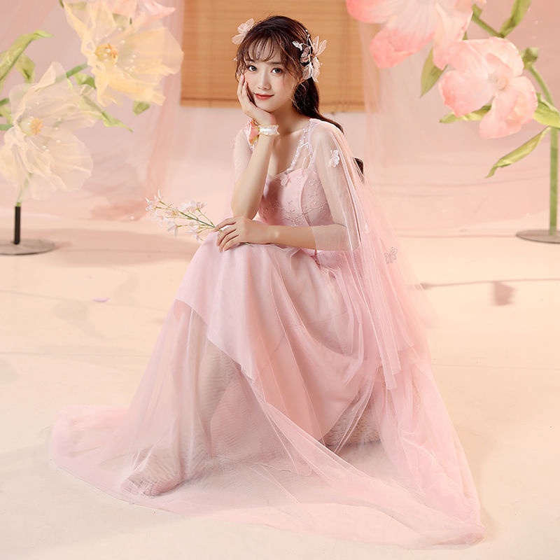 Đầm Phụ Dâu Dáng Dài Thiết Kế Mới Xinh Xắn Thời Trang Dành Cho Nữ