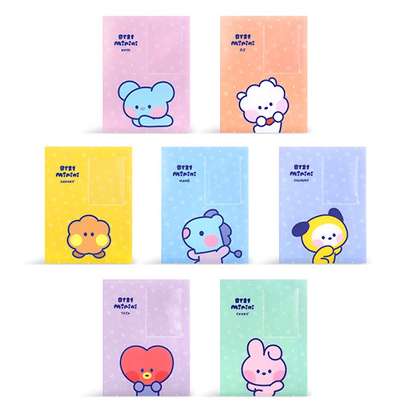 Tập ảnh mini in hình Bt21 xinh xắn đáng yêu