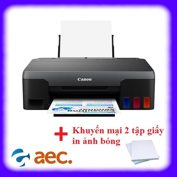 Máy in phun màu Canon G1020  + Khuyến mại 2 tập giấy in ảnh bóng