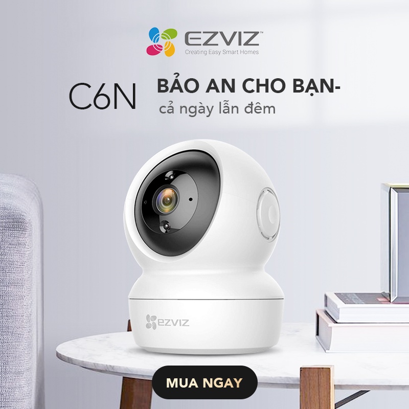 Camera Ip/Wifi EZVIZ C6N 2MP, Full HD 1080P - Smart IR, Xoay 360 Độ,Trò Chuyện Hai Chiều, Theo Dõi Thông Minh