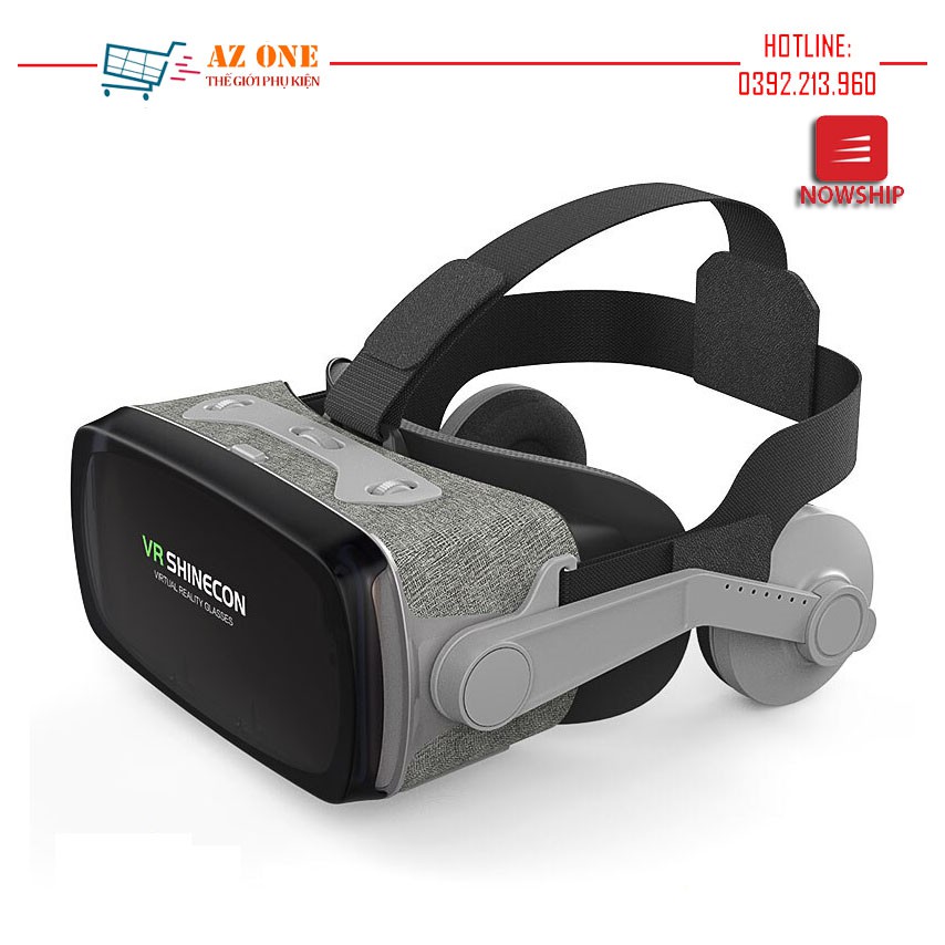 Kính Thực Tế Ảo Bluetooth Hỗ Trợ Màn Hình 6.5inch Có Tai Nghe VR Shinecon G07E/K0