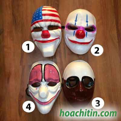 Mặt Nạ Hóa Trang Chú Hề Payday Trong Phim Vụ Cướp Thế Kỷ