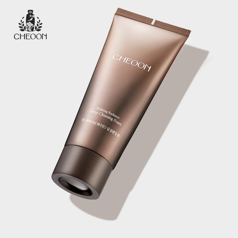 Sữa rửa mặt giữ ẩm, trắng da, chiết xuất thiên nhiên từ linh chi, dâu tằm CHEOON- Refining Radiance Deep Cleansing Foam