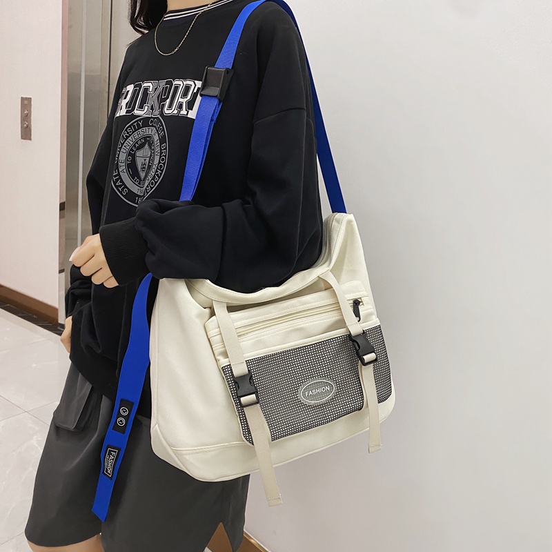 Túi Đeo Chéo Cỡ Lớn Bằng Nylon Thời Trang Hàn Quốc Cho Nữ