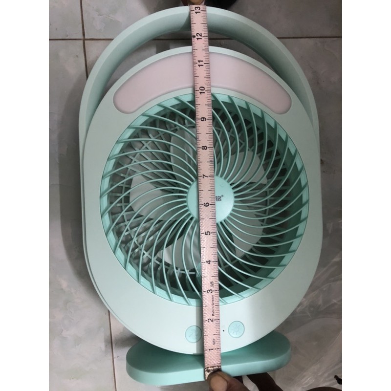Quạt sạc tích điện có đèn led KM0336