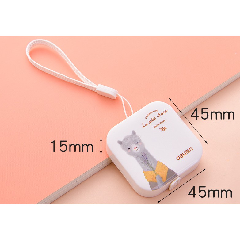 Thước Dây Rút mini 1.5m siêu tiện lợi, chính hãng Deli