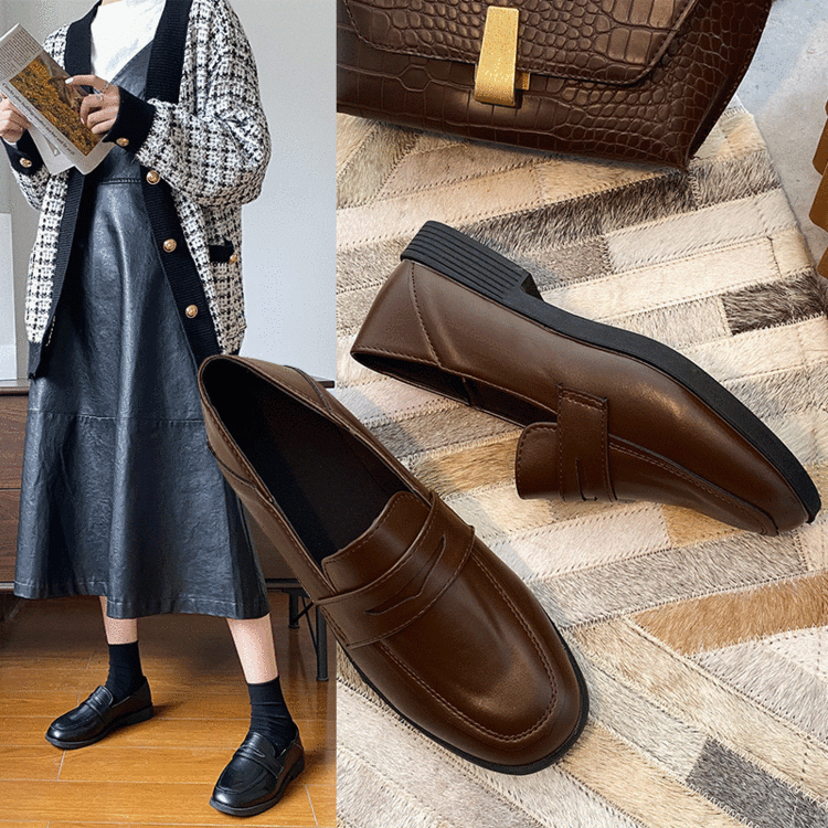 Giày Búp Bê Nữ Đế Bệt Mũi Tròn Thoải Mái