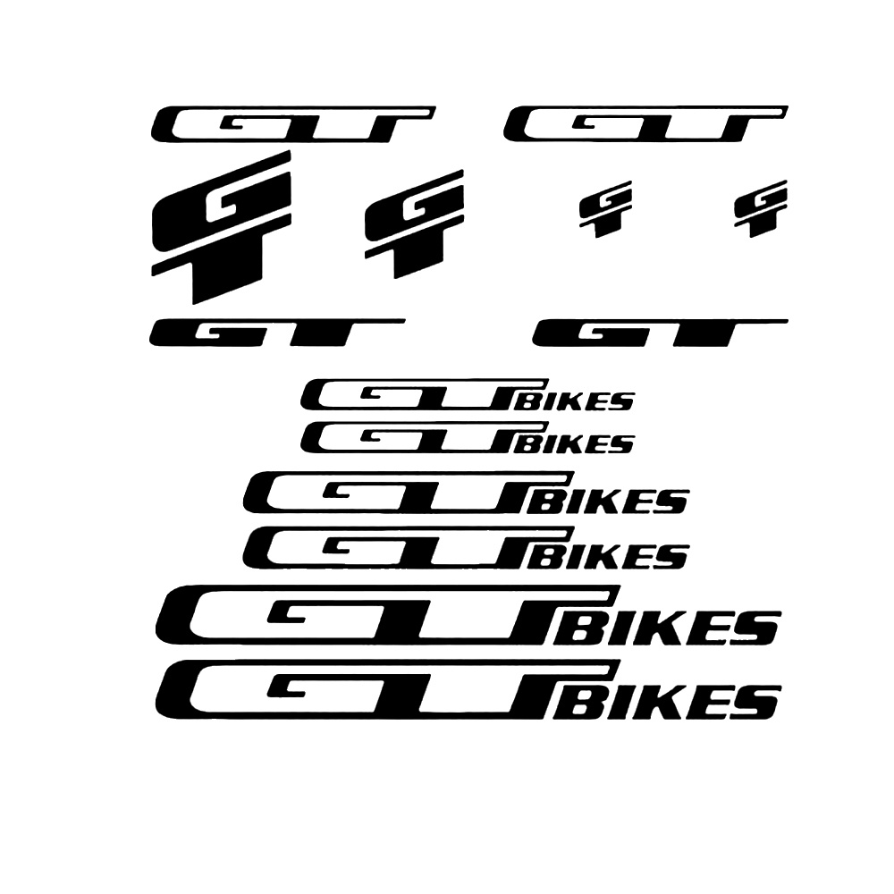 14 Chiếc/Bộ Đề Can Gt Die Cut Tấm Dán (Khung Xe Đạp Mtb Bmx) V3