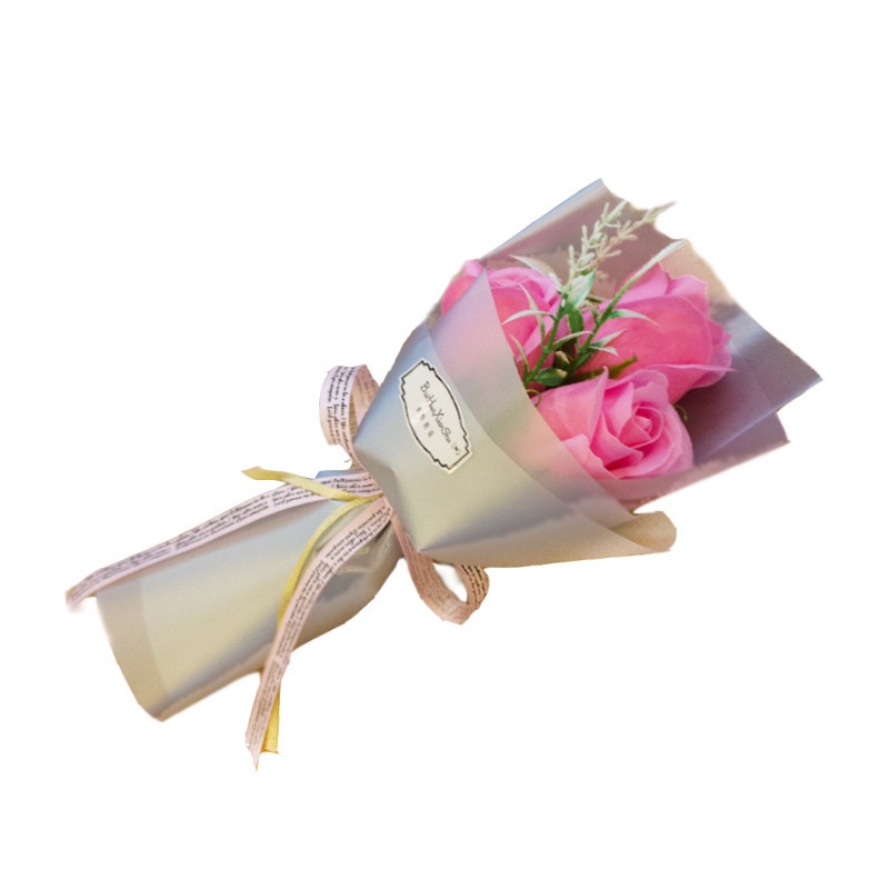 Bó hoa hồng xà phòng nhiều màu sắc lãng mạn dùng để làm quà tặng dịp valentine/ngày của mẹ