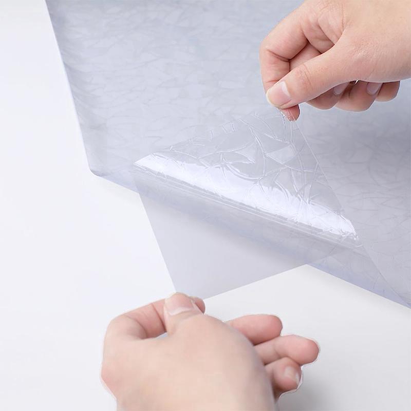 Sticker PVC dán bảo vệ cửa kính phòng tắm chống tia cực tím UV hiệu ứng màu cầu vồng