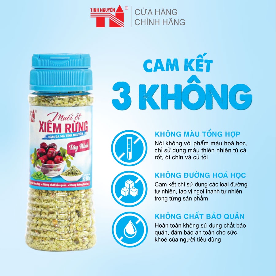 Muối Ớt Xiêm Rừng Tây Ninh Tinh Nguyên (90g)