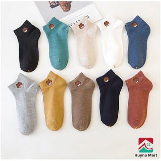 Tất Gấu Nữ Brown Ulzzang Dễ Thương TAGA01