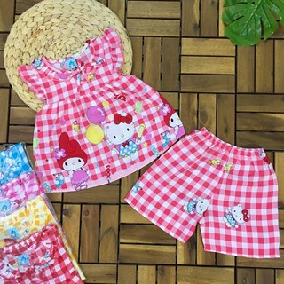 Đồ bộ tole lanh cho bé gái (8-25kg)