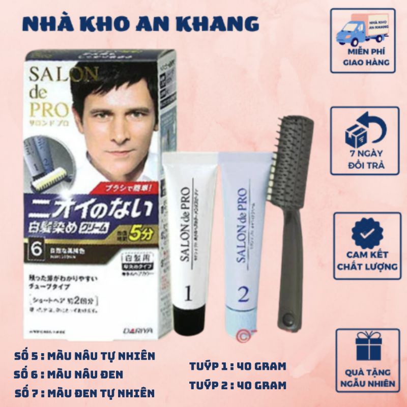 Thuốc Nhuộm Tóc Bạc Thảo Dược Không Mùi Dành Cho Nam SALON de PRO.