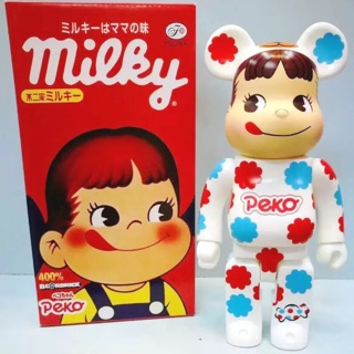 [CÓ SẴN][Ảnh tự chụp] Bearbrick Peko Milky Hoa 400%
