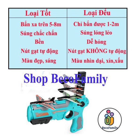 Súng đồ chơi bắn máy bay dành cho trẻ em - đồ chơi súng phóng máy bay lượn mô hình trẻ em (tuyển sỉ)