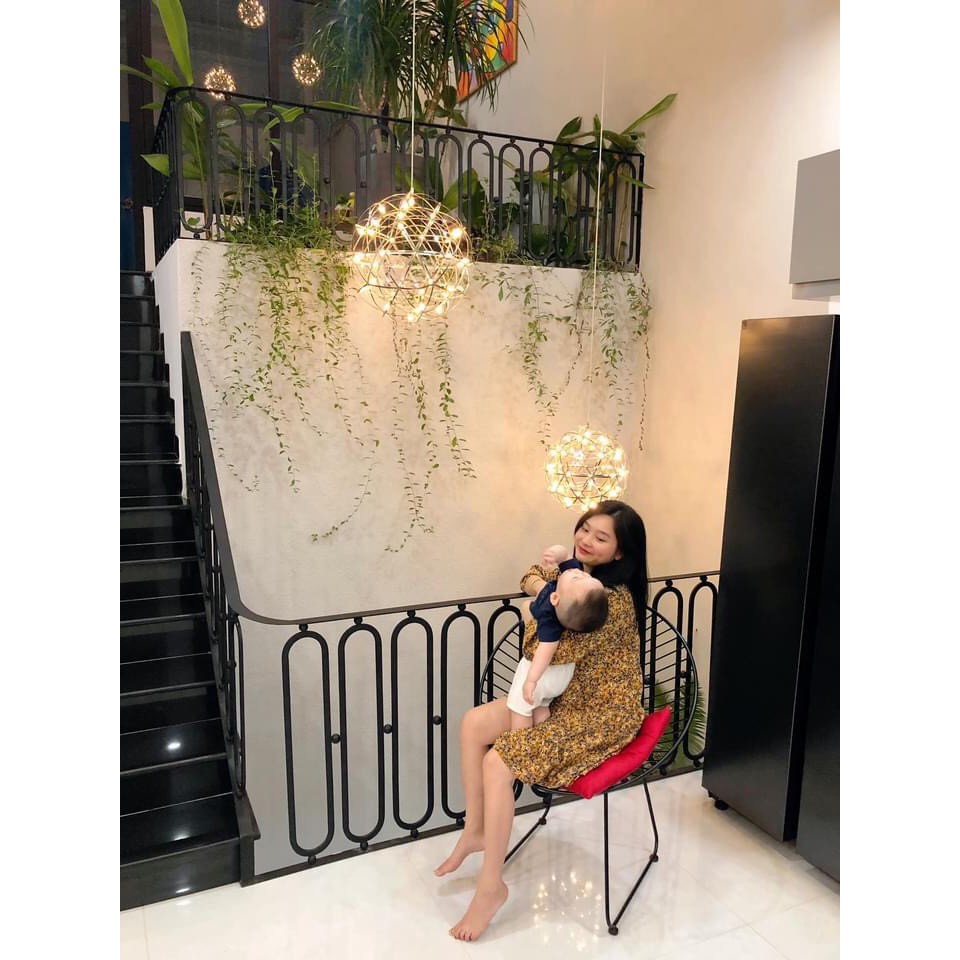 Đèn Thả cầu nan thả bàn ăn Quả cầu pháo hoa