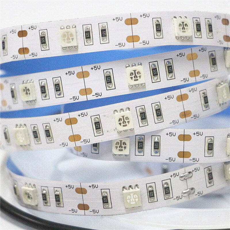 2 Cuộn Dây Đèn Led 30 Bóng / m DC5V 5050 UV Ánh Sáng Tím Chống Nước Có Cổng USB 5V Cho DJ Huỳnh Quang