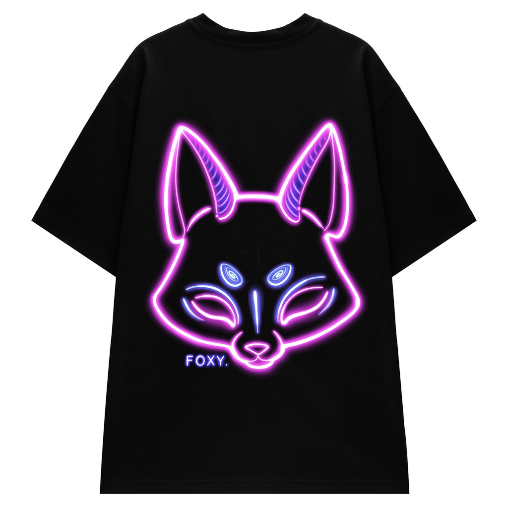 ÁO THUN STREET FOX FOXY ĐEN T08