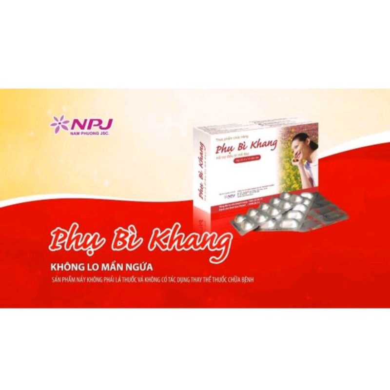 Phụ Bì Khang ⚡ Chính hãng ⚡ Hộp 30 viên Hỗ trợ giảm mề đay mẩn ngứa, dị ứng từ thảo dược, thanh nhiệt, mát gan