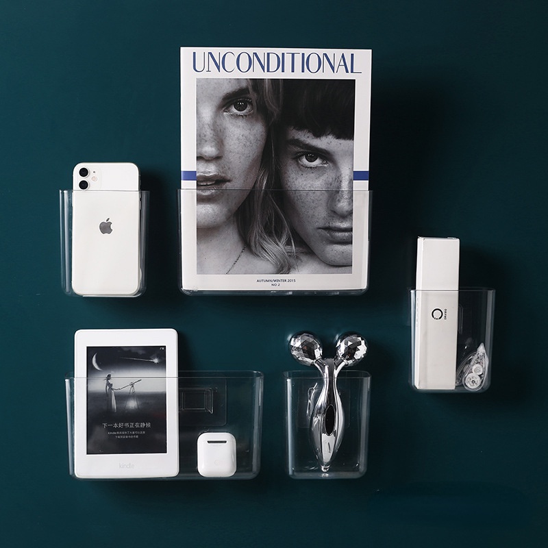 Kệ Đựng Điện Thoại Gắn Tường Trong Suốt Tiện Dụng