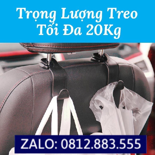 Móc chữ S treo đồ sau ghế ô tô