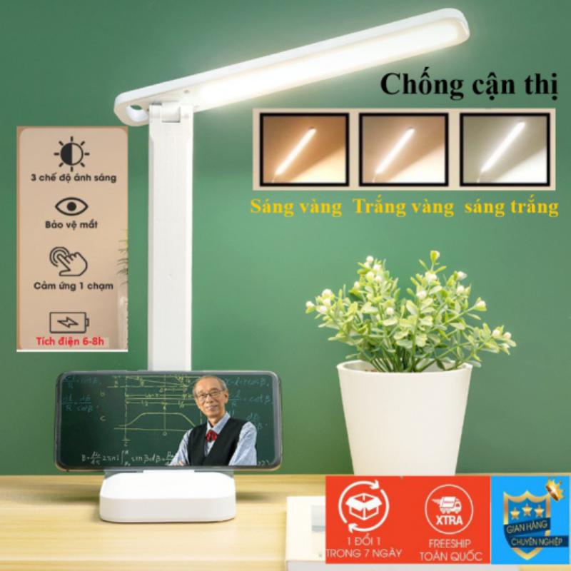 Đèn học để bàn tích điện 3600 Mah (4-6H),Đèn học chống cận, Đèn tích điện.