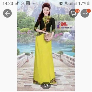 Vải áo dài in hoa
