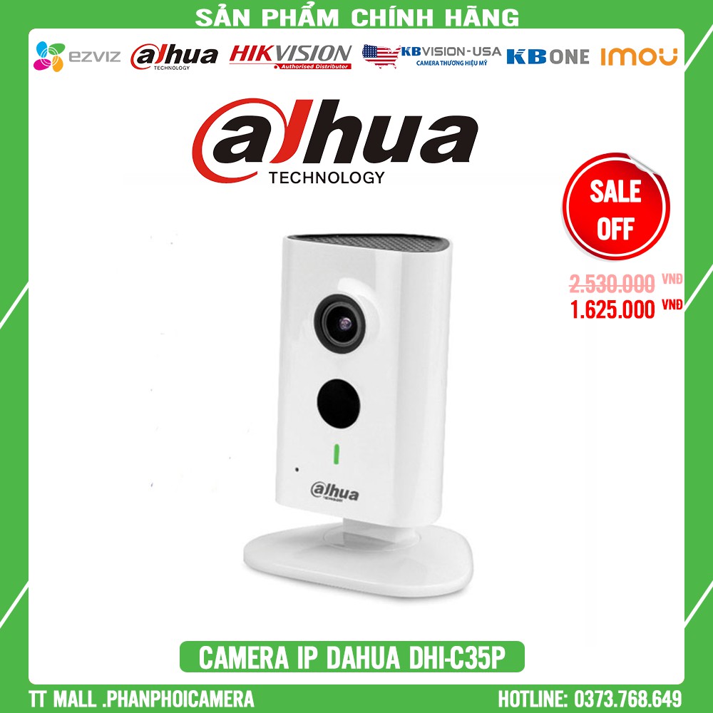 Camera IP Wifi DAHUA DHI-C35P 3 Megapixel Tích Hợp Míc - Bảo Hành 2 Năm