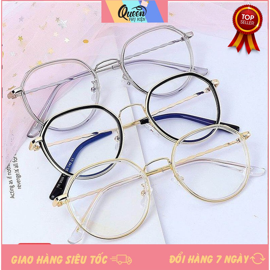 Mắt Kính Nữ Cận Gọng Kim Loại Cao Cấp Sang Chảnh Siêu Hot
