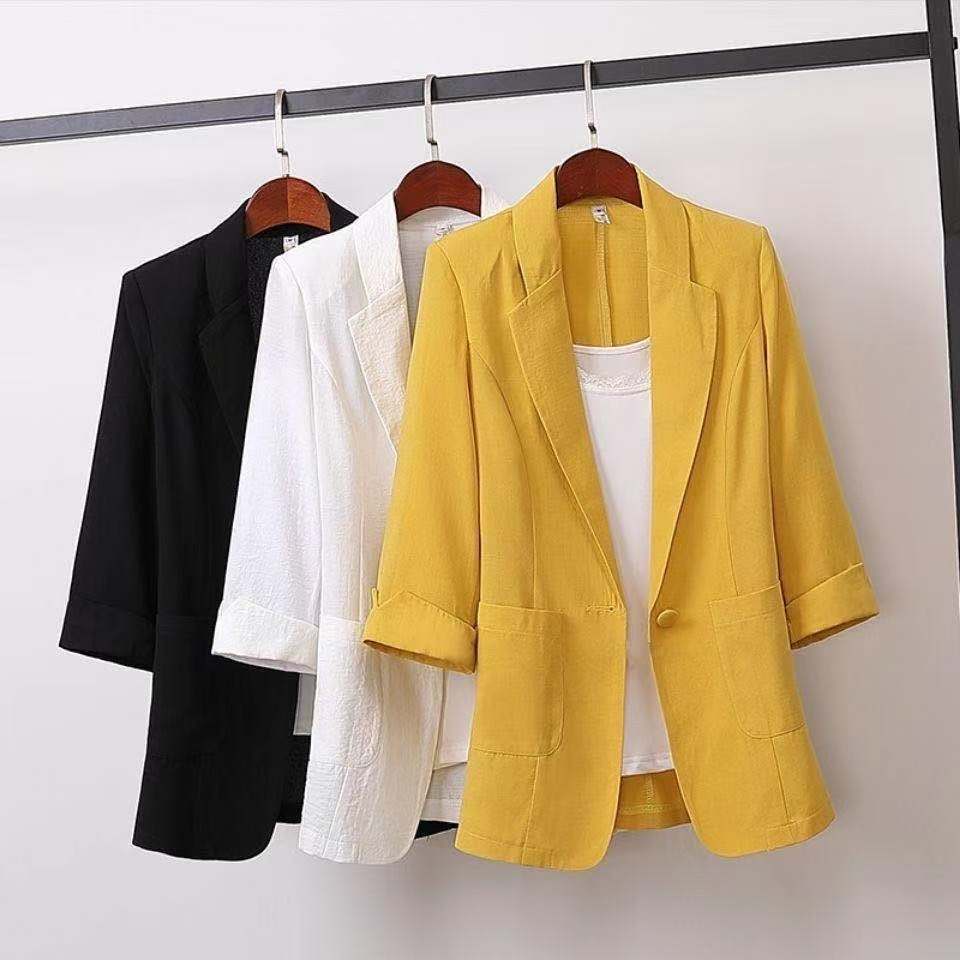 Áo Khoác Vest Dáng Rộng Phong Cách Hàn Quốc Thời Trang Xuân Hè 2022 Cho Nữ