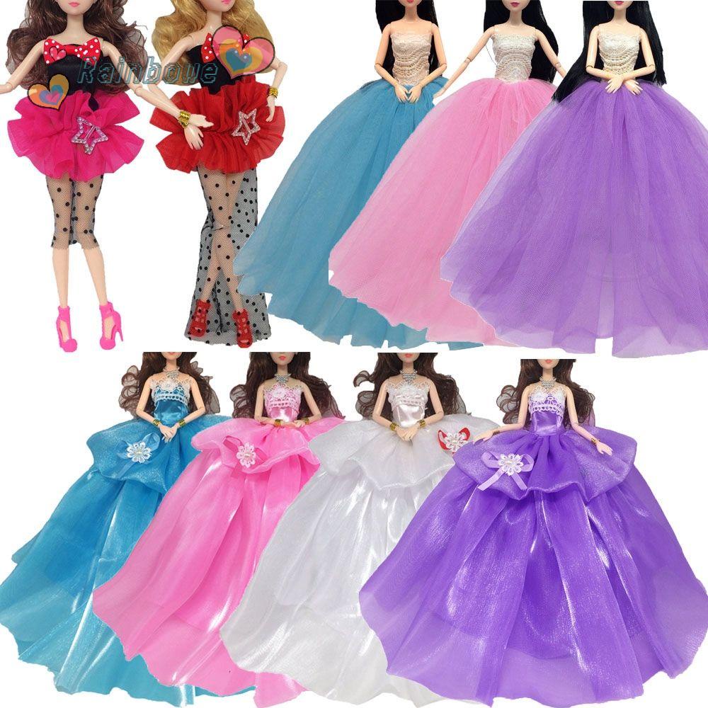 Đầm Cầu Vồng Thời Trang Cho Búp Bê Tuổi