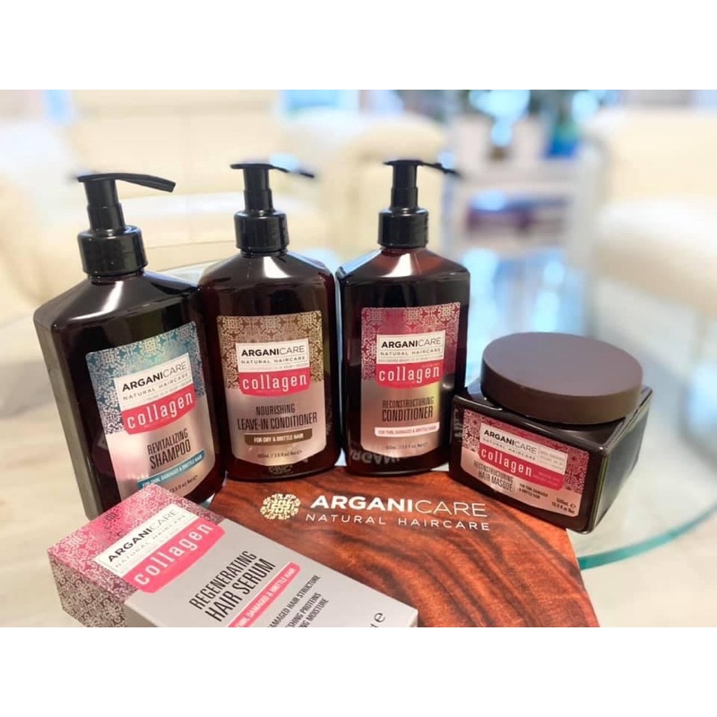 Bộ dưỡng tóc Arganicare Collagen Pháp