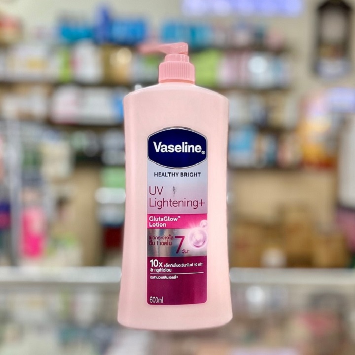 Sữa dưỡng thể trắng da chống nắng Vaseline Healthy Bright UV Extra Brightening 10X Thái Lan 600ml - Yumi Beauty