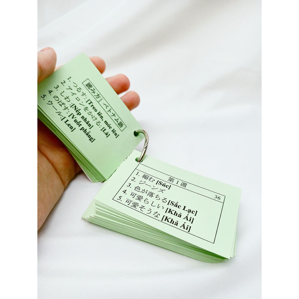 Flashcard từ vựng N3 Soumatome - thẻ học tiếng Nhật